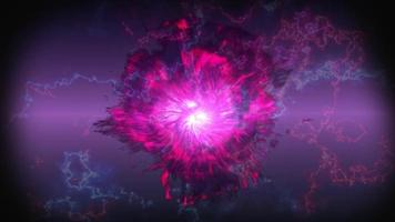 Animated Energy Accumulation in Space  Fireball video