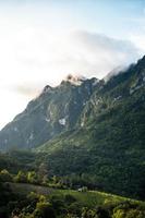 mountain view in the morning photo