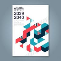 minimal geometric shapes design background for business annual report book cover brochure flyer poster vector