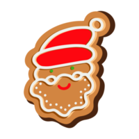 Christmas cookies in the shape of Santa Claus png