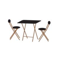 tafel en stoel op transparante achtergrond png