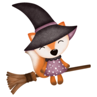 personaggio dei cartoni animati della volpe di halloween
