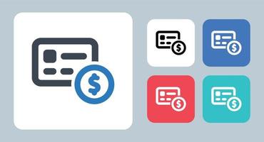 Usd Card icon - vector illustration . Usd, Card, Credit, Debit, Payment, Currency, Dollar, Pay, line, outline, flat, icons .