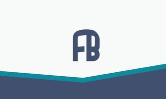 Alphabet letters Initials monogram logo FB, BF, F and B vector