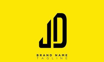 Alphabet letters Initials monogram logo GJ, JG, G and J vector