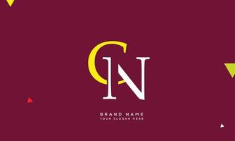 Alphabet letters Initials monogram logo CN, NC, C and N vector