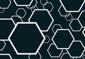 Abstract hexagonal pattern design of geometric style. Overlapping with dimension style background. vector