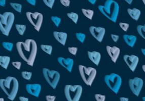 estilo abstracto de corazón azul y blanco de la plantilla del día de san valentín. Fondo moderno decorativo de ilustraciones superpuestas. vector