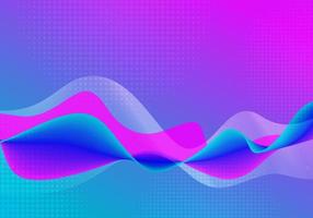 Abstract gradient wavey swirl colors of pink and purple template. vector