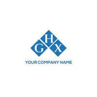 GHX letter logo design on WHITE background. GHX creative initials letter logo concept. GHX letter design. vector