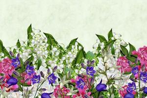 Floral background. Flowers lilies of the valley photo