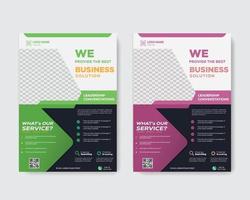 Creative business flyer, brochure Layout template in a4 size vector illustration. Easy to use and edit