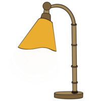 guld glitter bordslampa png