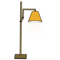 lampe de table à paillettes dorées png