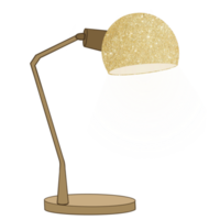 Gold glitter table lamp png