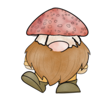 aquarelle gnome automne png