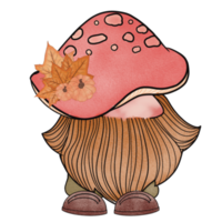 watercolors gnome autumn png