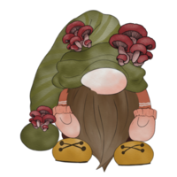 aquarelle gnome automne png