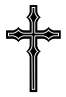 black cross shape PNG file