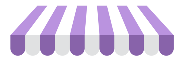 Cute store umbrella PNG file