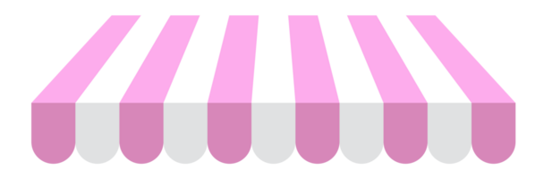 Cute store umbrella PNG file