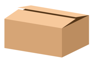 caja de papel marrón archivo png