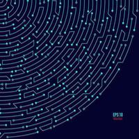 electronic maze pattern vector