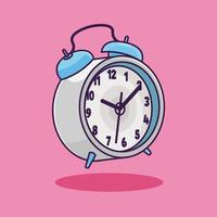 Alarm clock cartoon icon illustration isolated object vector