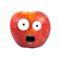 divertente personaggio mela rossa png