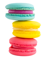 färgglada macaroons png