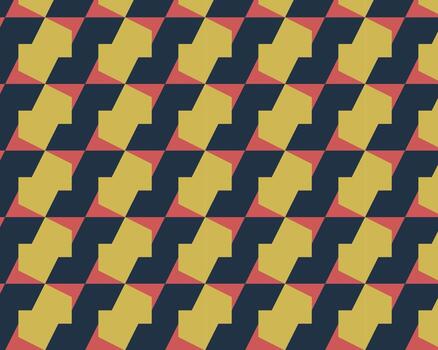 patrón geométrico abstracto sin fisuras, con combinación de colores retro. antecedentes vector