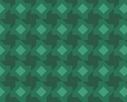 Geometric abstract seamless pattern, with green monochrome color combination. Background vector