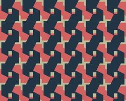 Geometric abstract seamless pattern, with blue and red royal color combination. Background vector
