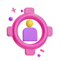 target illustration 3d png