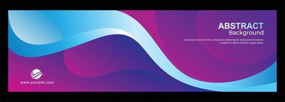 Abstract banner wavy banner design vector