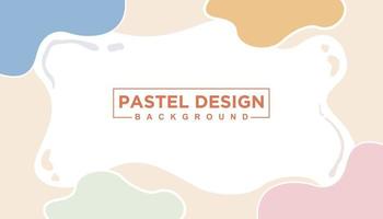 Abstract wavy background pastel color design vector