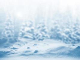 Blurred natural winter background. photo