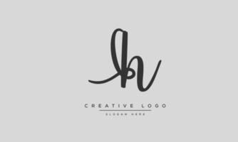 Alphabet letters Initials monogram logo RH, HR, R and H vector