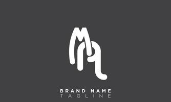 Alphabet letters Initials monogram logo MA, AM, M and A vector