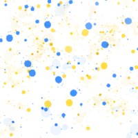 Paint splatter water color yellow and blue circles pattern png