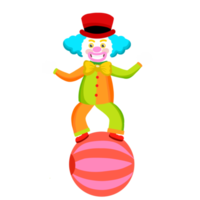 dessin animé du personnage de clown