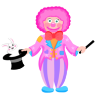 dessin animé du personnage de clown