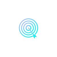 Goal, Target Gradient Icon vector