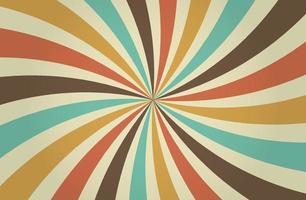 Retro background with rays, 90s vintage background vector