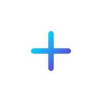 Add Gradient Icon vector