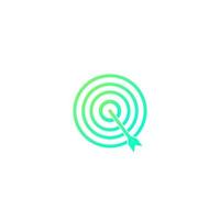 Goal, Target Gradient Icon vector