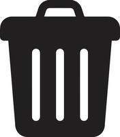 Trash bin icon. trash can, garbage can, rubbish bin icon vector