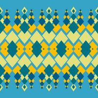 Lots of diamond shape pattern design, yellow and blue, blue background. vector