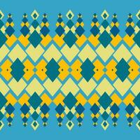 Lots of diamond shape pattern design, yellow and blue, blue background. vector