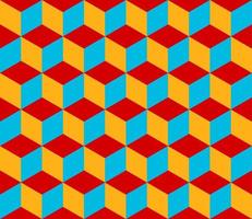 red and yellow seamless geometric pattern vector